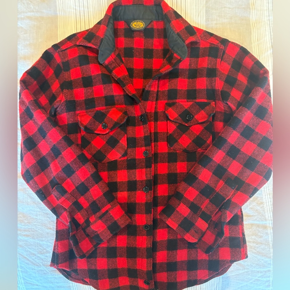 Woolrich Red and Black Buffalo Plaid Jacket- Vintage Women’s Medium